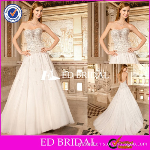 CE323 Very Sexy A-Line Backless Heavy Beading Wedding Dresses Online